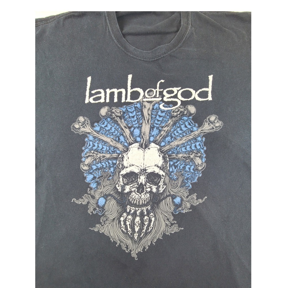 Lamb of God 2013 North America Tour Tee 2XL Skull Metalcore Heavy Metal‎ Rock